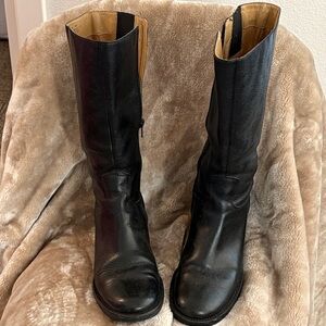 Elegant Black Women's Combat Boots